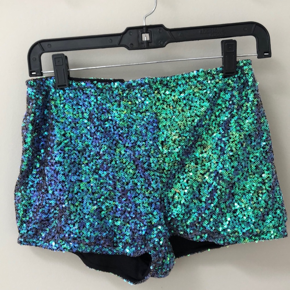 Rave Mermaid Sequin Hot Pants Short Shorts